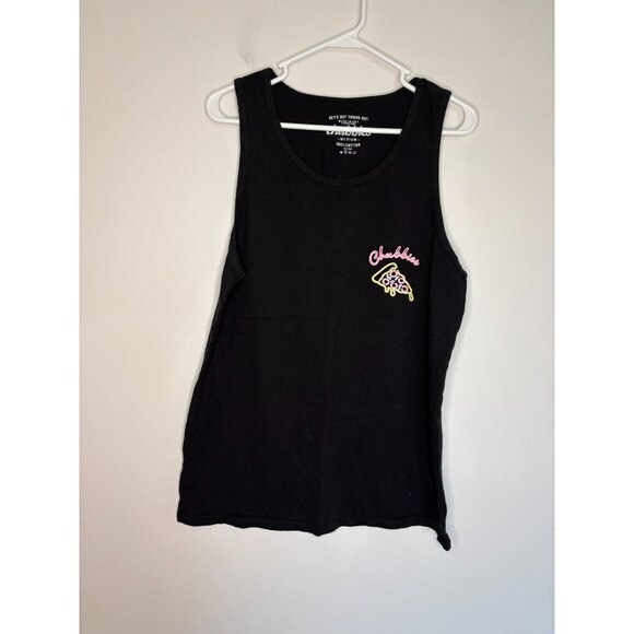 CHUBBIES Get It Hot Tank Top Mens M Pizza Graphic Summer Skies Out Thighs Out - Picture 4 of 7
